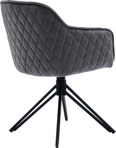 Produktbild Stolkom EMMA Armlehnstuhl drehbar 180 ° Metall/Samtstoff