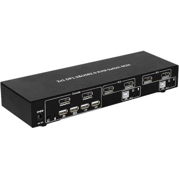 Thumbnail - MicroConnect Displayport & USB 2 to 1 way (DisplayPort), Video Kabel