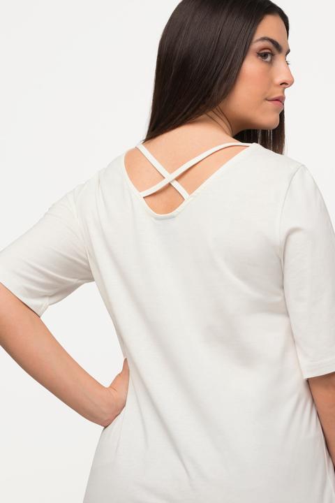 Produktbild Ulla Popken T-Shirt, gekreuzte Rückenbänder, Rundhals, Halbarm (46, 48)