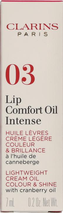 Actual product image Clarins Lip Comfort Oil Intense - Intense Raspberry 03 (No. 03 Intense Raspberry)