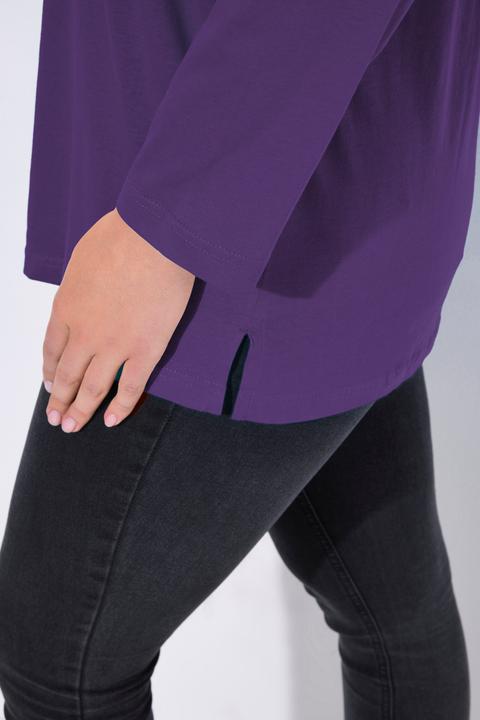 Produktbild Ulla Popken Shirt, V-Ausschnitt, Relaxed, Langarm (60)