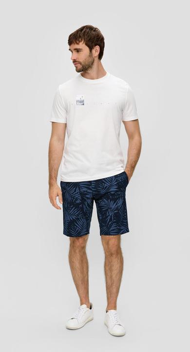 Image du produit s.Oliver Bermuda Bermuda mit All-over-Print aus Baumwoll-Stretch (32)