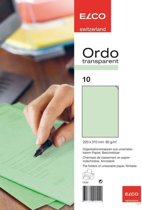Image du produit Elco Couverture transparente Ordo A4 (A4, 10x)