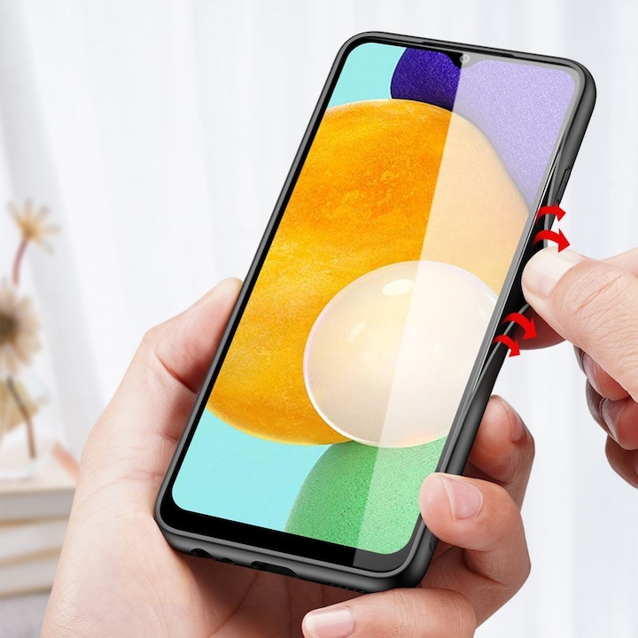 Produktbild Dux Ducis Fino case covered with nylon material for Samsung Galaxy A03s green (Samsung Galaxy A03s)