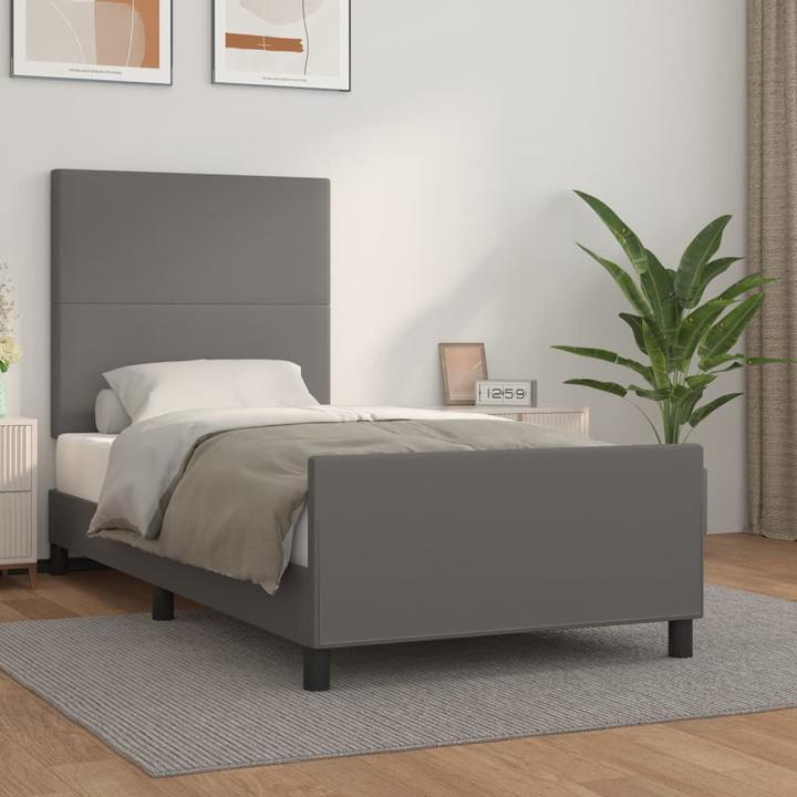 Image du produit vidaXL Bettgestell mit Kopfteil (90 x 190 cm)