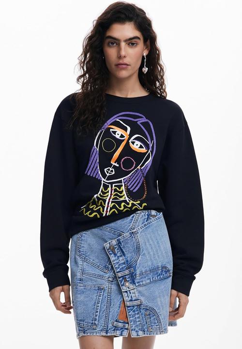 Produktbild Desigual Sweat Face 2017 Carbon XL, Zwart, XL (XL)