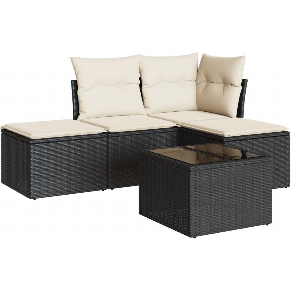 VidaXL, Gartenlounge, 10-tlg. Garten-Lounge-Set mit Kissen