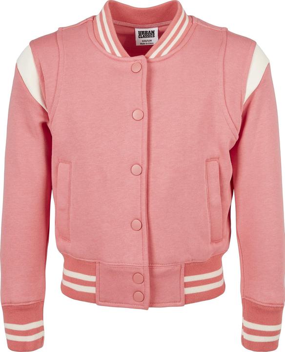 Actual product image Urban Classics Girls Inset College Sweat Jacket (158, 164)