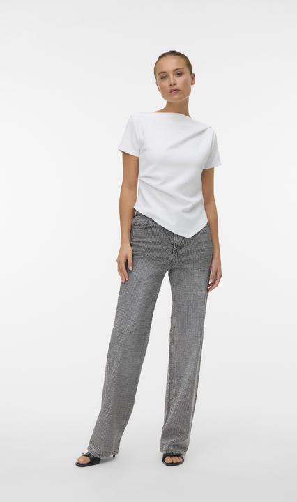 Actual product image Vero Moda VMTESSA Hohe Taille Weiter Beinschnitt Jeans Weit geschnitten (W27/L30)