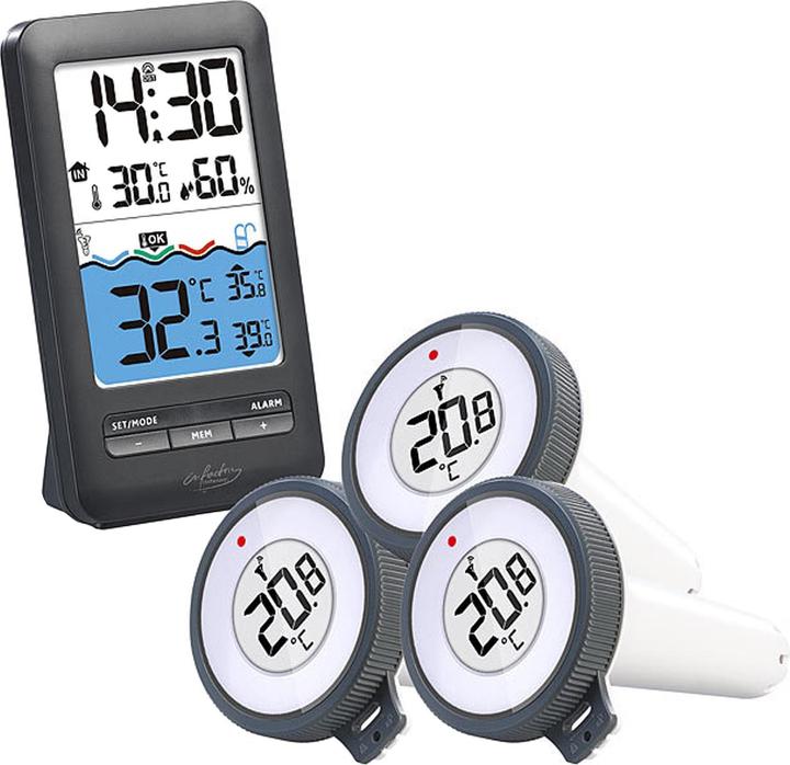 Infactory Thermomètre intelligent pour bassin et piscine sans fil