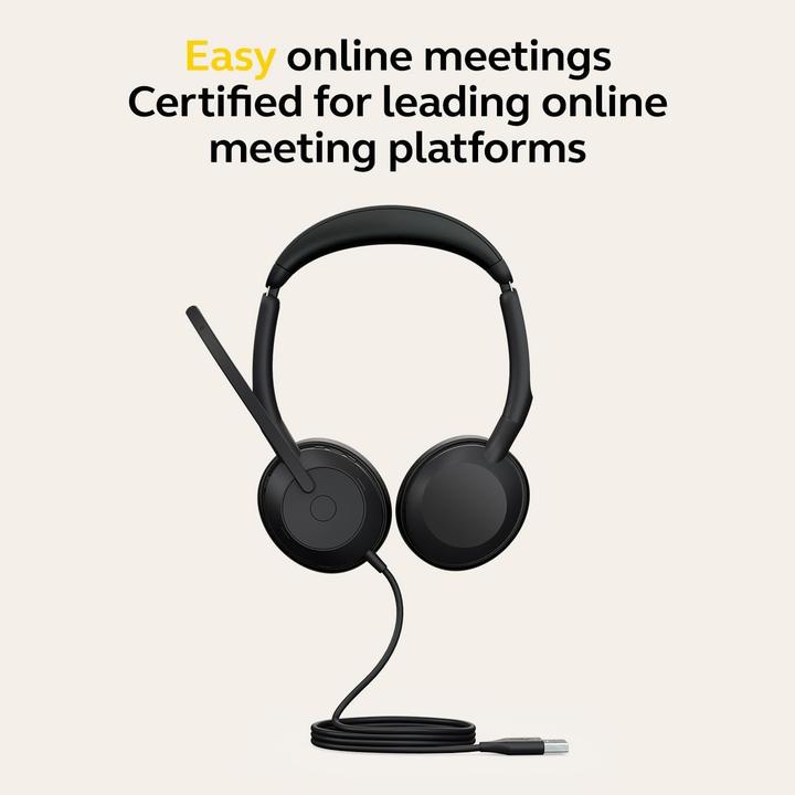 Actual product image Jabra Evolve2 50 MS (Cable, USB-A, Microsoft teams)