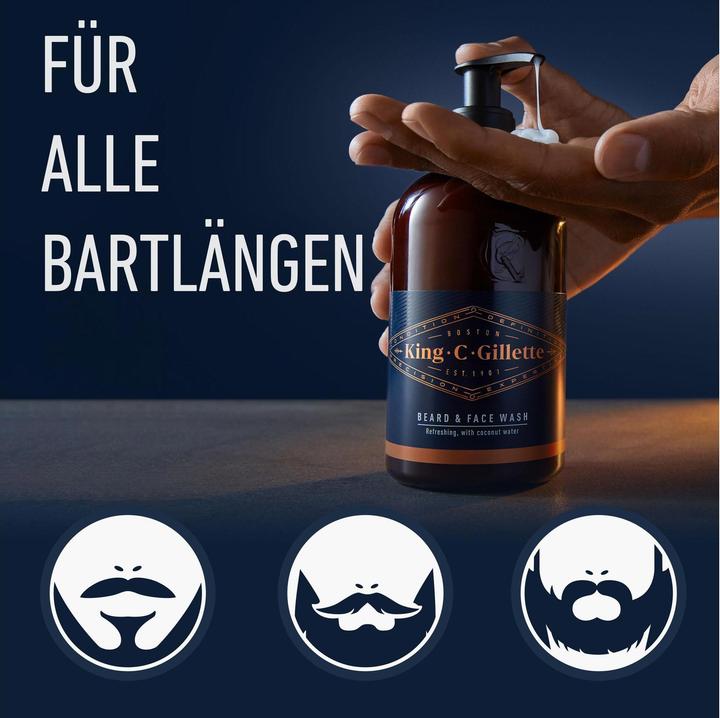 Actual product image King C. Gillette Beard Shampoo (350 ml)