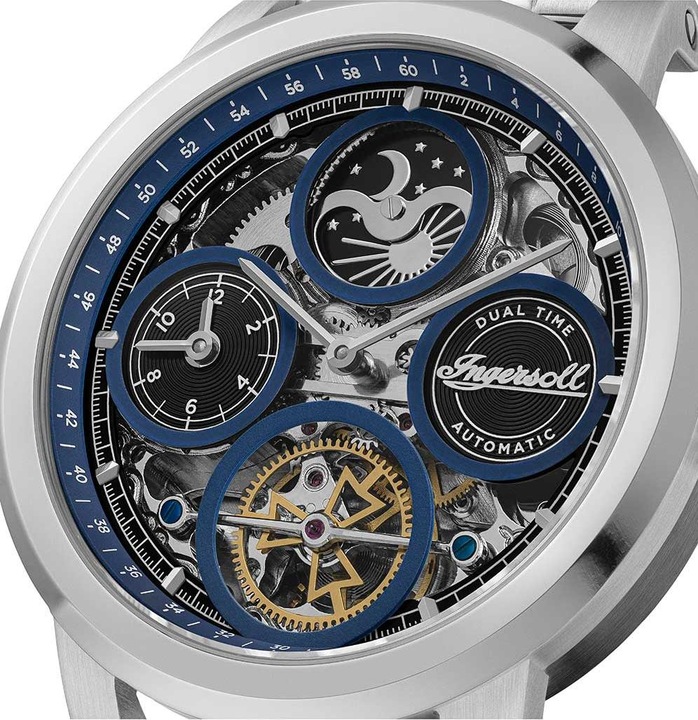 Produktbild Ingersoll 1892 Ingersoll I16003 Herrenuhr The Arc Automatik 44mm 5ATM (Skeleton-Uhr, 44 mm)