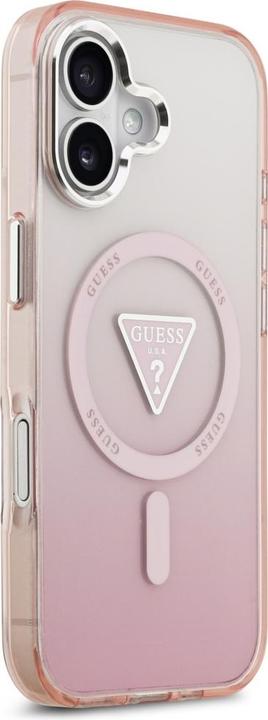 Immagine prodotto Guess Case Magsafe IML Gradient Case With Print Triangle Logo & Silver Metal Camera Buttons For iPho (Apple iPhone 17)