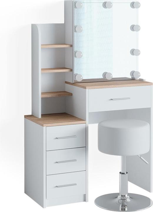 Image du produit Vicco Conrada avec tabouret et éclairage (80 x 36 x 131,5 cm)