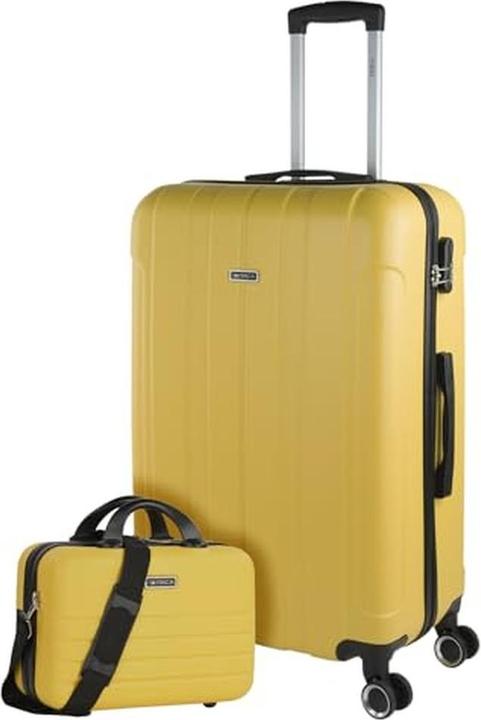 Actual product image Itaca Rigid Suitcase Set with 4 Spinner Wheels and Combination Lock
