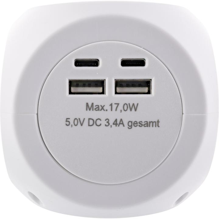 Productafbeelding InLine Oplaadkubus (1 x, USB-A, USB-C, 2 m)