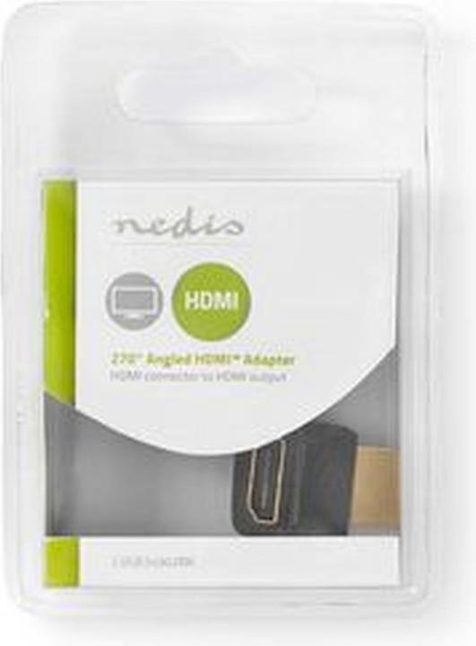 Actual product image Nedis HDMI angle adapter, HDMI male / HDMI female (HDMI, 8 cm)