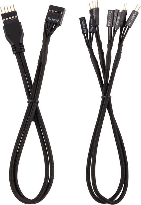 Actual product image Corsair Front panel set (30 cm, 6+2 pin PCI Express, USB 2.0, USB 3.0)