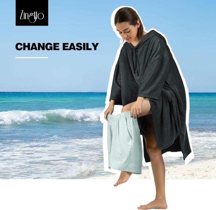 Produktbild Surf Poncho mit 3/4-Ärmel