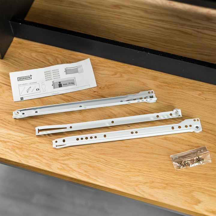 Actual product image Helpmate Rollschubführung 450 mm, Teilauszug, 1 Paar