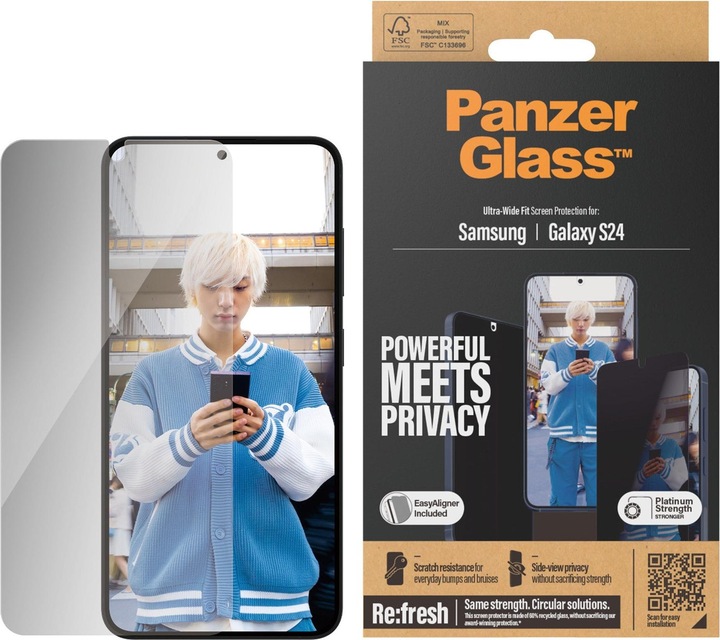 Actual product image PanzerGlass Privacy (1 Piece, Samsung Galaxy S24)