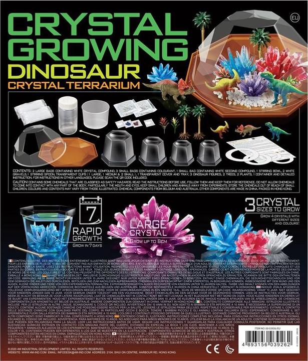 Actual product image 4M Crystals breed dinosaurs