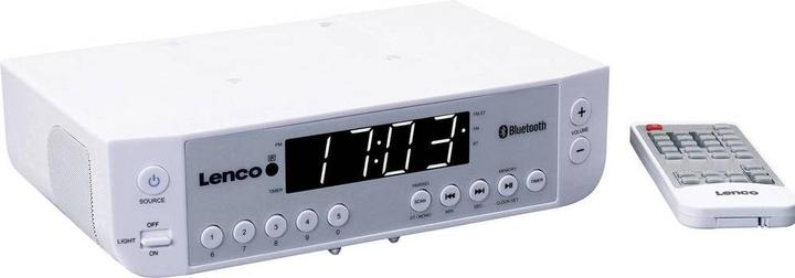 Produktbild Lenco KCR-100 Küchenradio UKW Bluetooth® Weiss (FM, Bluetooth)