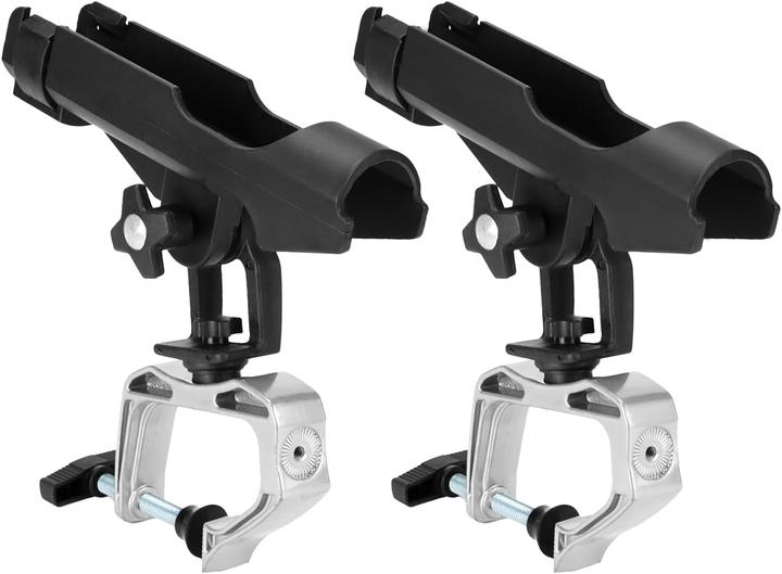 Produktbild Qwork 2er Angelrutenhalter-Set für Boote, 360° verstellbar