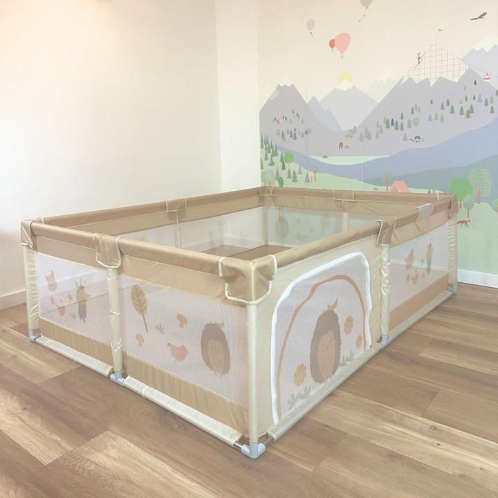 Actual product image Milkii Playpen/playpen, 200 x 150 cm - Forest Friends (150 cm, 200 cm)