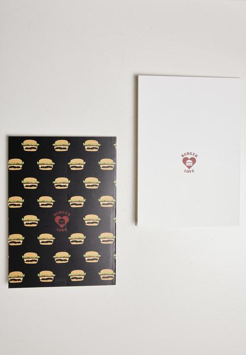 Produktbild Mister Tee Burger Love Exercise Book 2-Pack