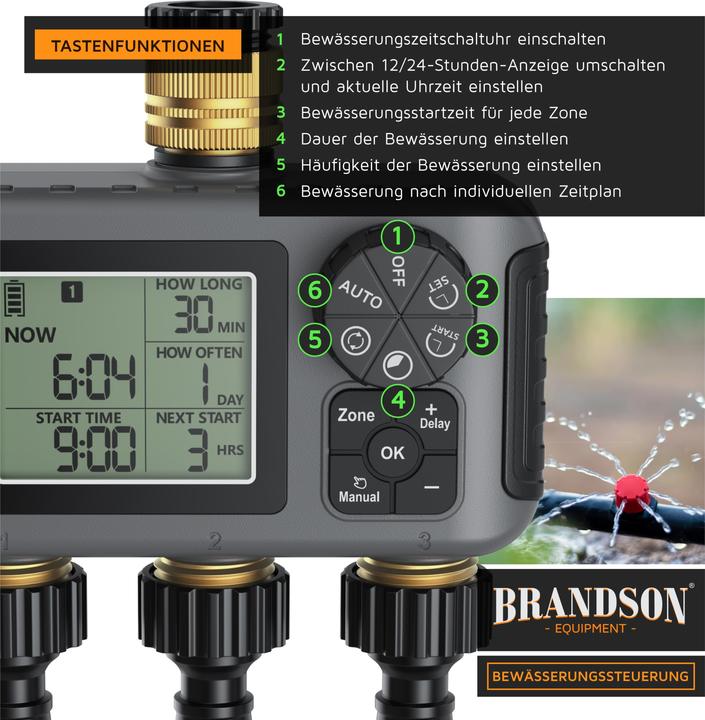 Produktbild Brandson Bewässerungscomputer (Bewässerungscomputer)