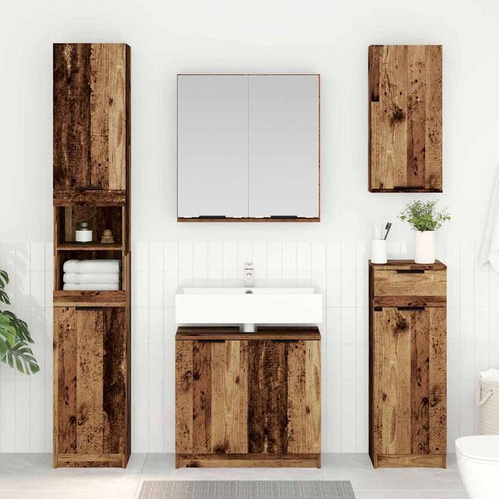 Produktbild vidaXL Badezimmerschrank (34 x 34 x 188.50 cm)