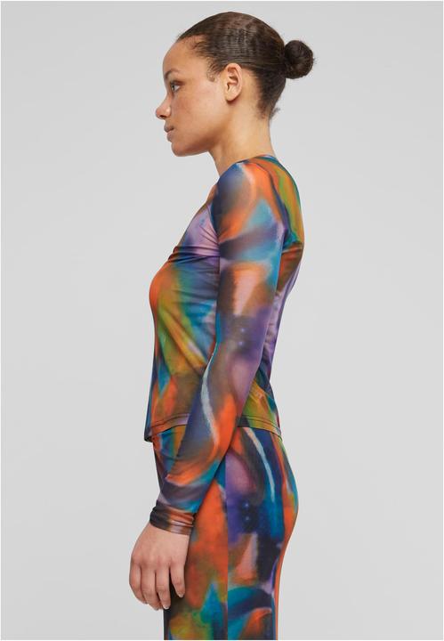 Produktbild Urban Classics Ladies AOP Mesh Longsleeve - 138403 (5XL)