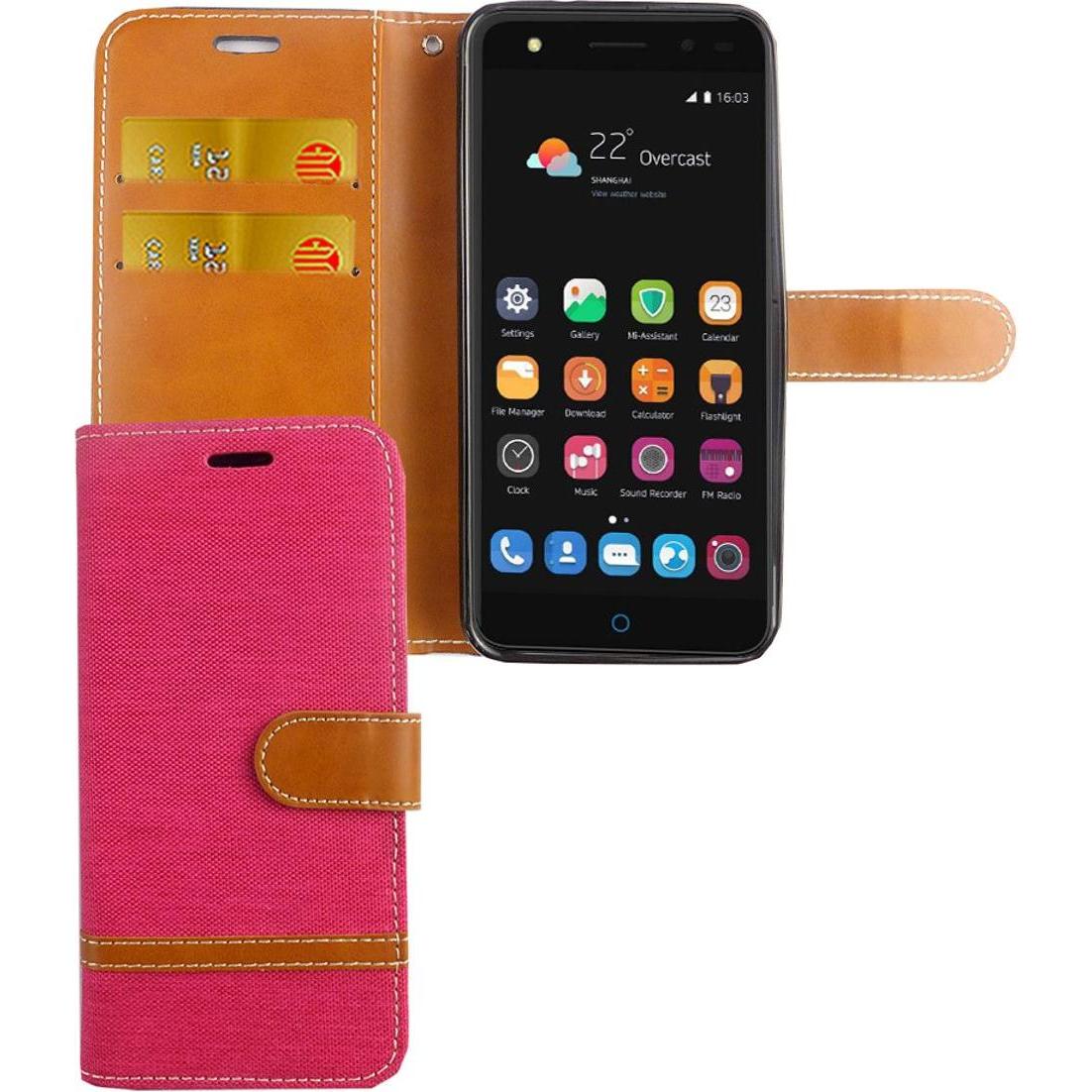 König Design Hülle Handy Schutz für ZTE Blade V7 Lite Case Cover Tasche Wallet Etui Bumper (ZTE Blade V7 Lite), Smartpho...