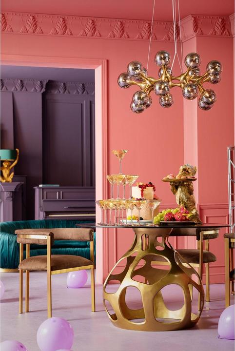 Actual product image Kare Design Table Volcano Gold Ø120cm (120 x 120 x 76 cm)