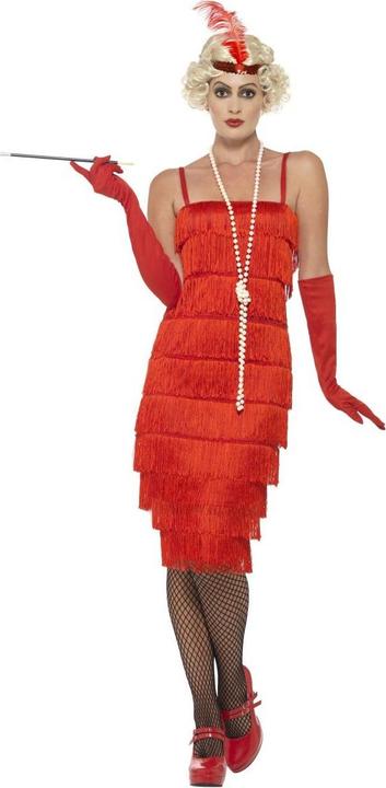 Smiffys 20er Jahre - Charleston - Flapper - Rotes Kleid