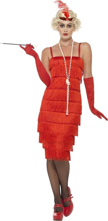 Produktbild Smiffys 20er Jahre - Charleston - Flapper - Rotes Kleid (40)