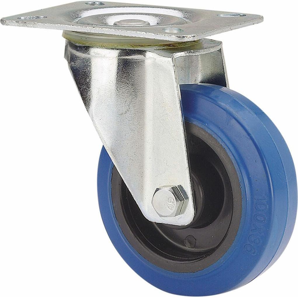 Ruedas Alex, Ruote + Rotelle, Rueda Blau Gummi Poliamix Ø 8 Cm 80 Kg Drehbar