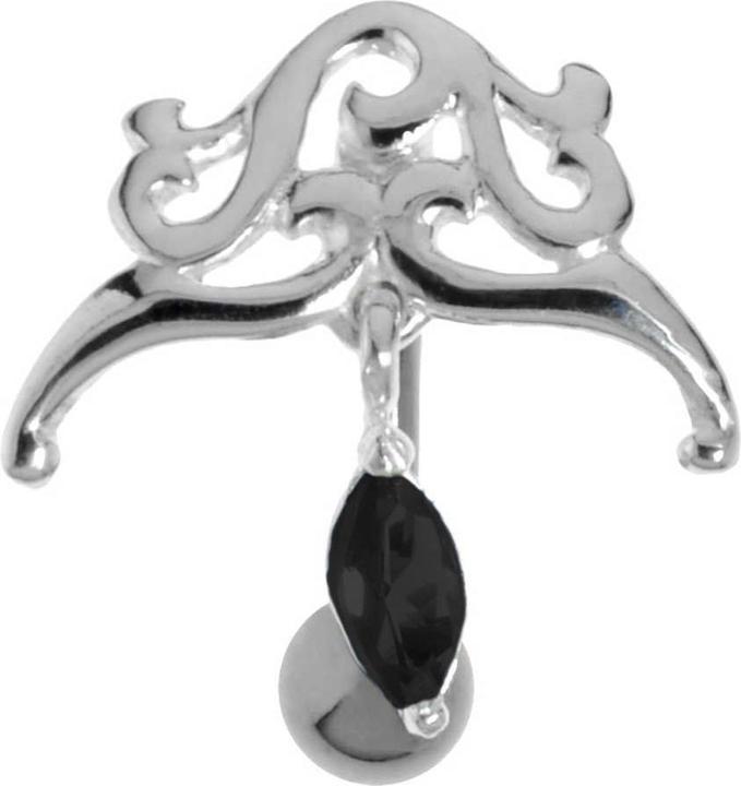 Immagine prodotto Bijouteria Piercing ventre (Zirconia, Argento 925, Acciaio chirurgico 316L)