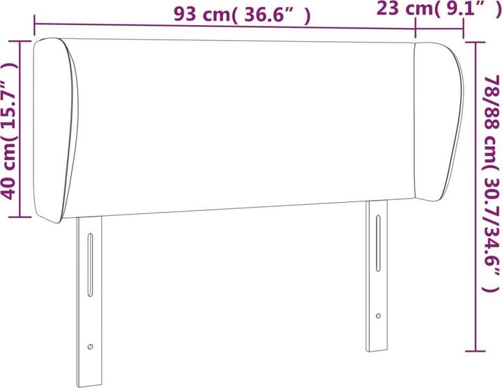 Image du produit vidaXL Kopfteil (83 x 23 x 128 cm)