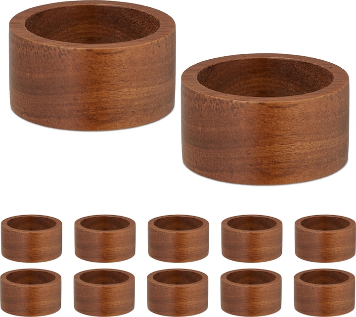 Image du produit Relaxdays 12x Serviettenringe (1 x)