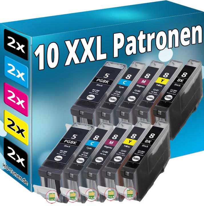Produktbild Druckfuxx 10x TINTE PATRONEN für CANON IP3300 IP3500 IP4200 IP5200R IP4300 IP450