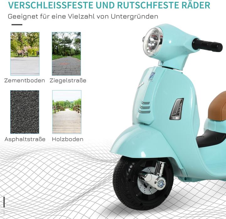 Image du produit Homcom Cyclomoteur pour enfants style Vespa (6 V)