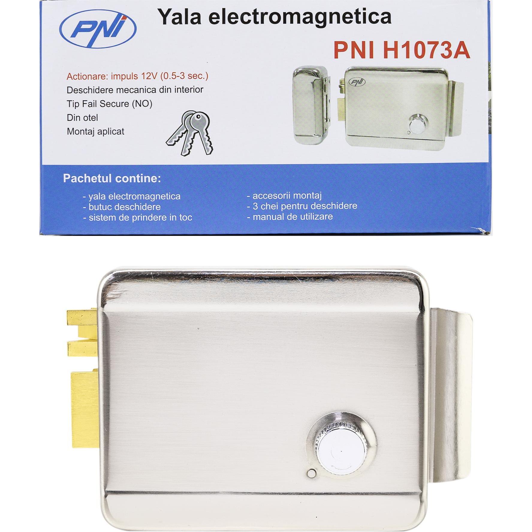 Thumbnail - PNI, Türschloss + Schliesszylinder, H1073A elektromagnetischer Yala aus Stahl mit ausfallsicherer Nabe NR