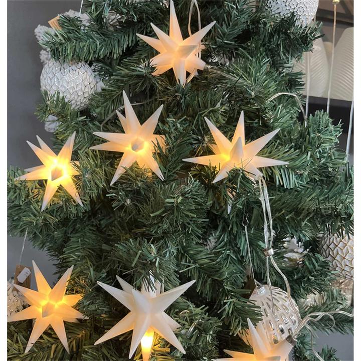 Produktbild Saico KunststoffSternenkette weiss CW621007 (0.25 m)