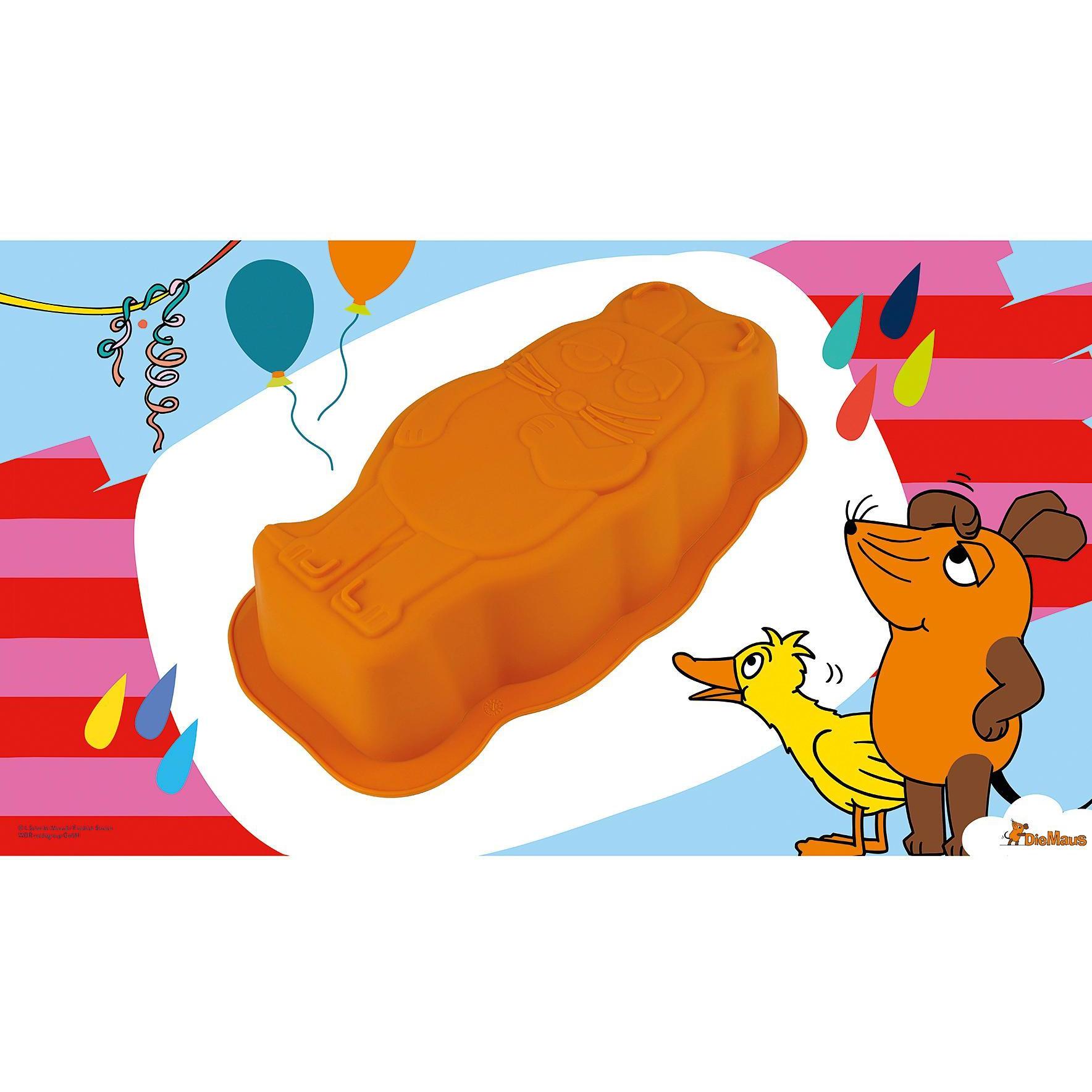 Thumbnail - Dr. Oetker Silikonbackform 'Maus ', Backform, Orange