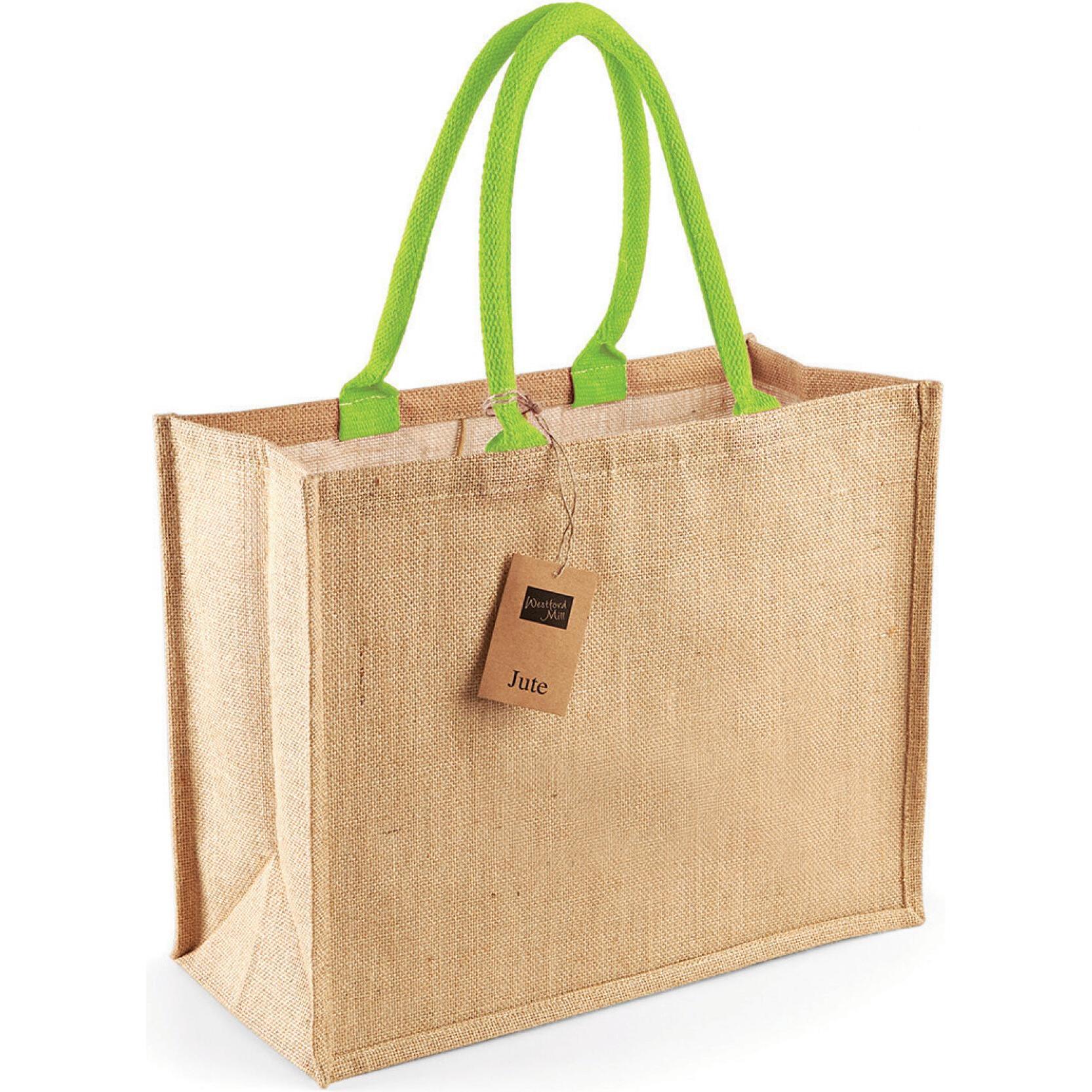 Westford Mill, Tasche, Klassische Tote Bag aus Jute, Grün