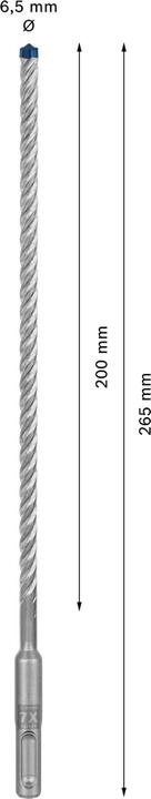 Produktbild Bosch Professional Zubehör EXPERT SDS plus-7X Hammerbohrer, 6,5 x 200 x 265 mm (6.5 Millimeter)
