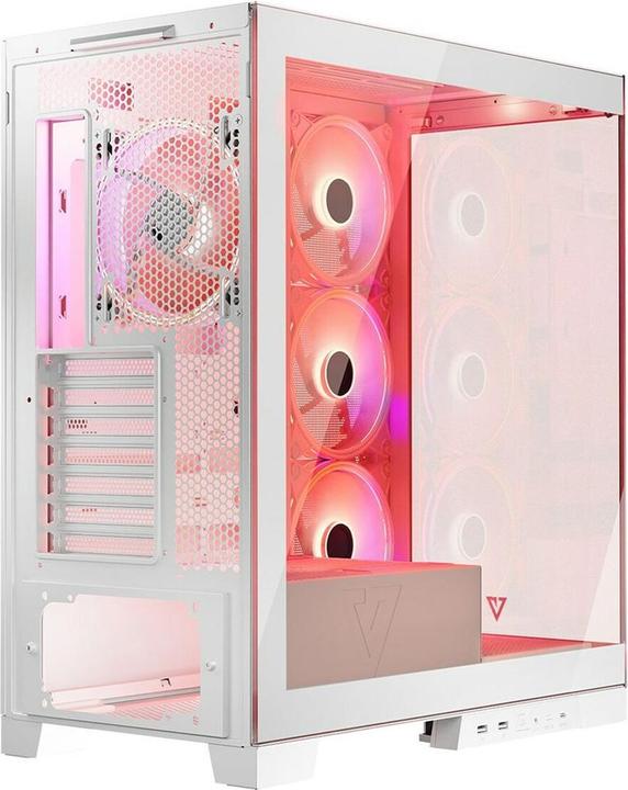 Image du produit Modecom Boîtier ordinateur Volcano SPACE APEX ARGB MIDI USB 3.0 X 2 CYPE-C blanc (ATX, mATX, Mini-ITX)